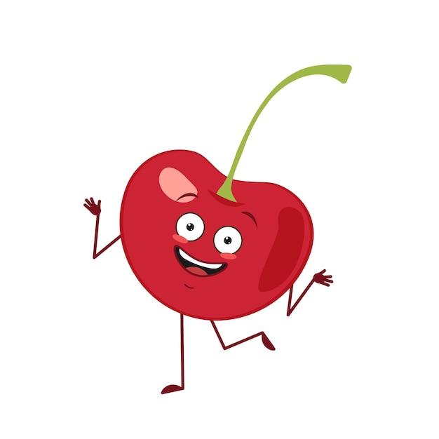 Premium Vector Cute Cherry Character