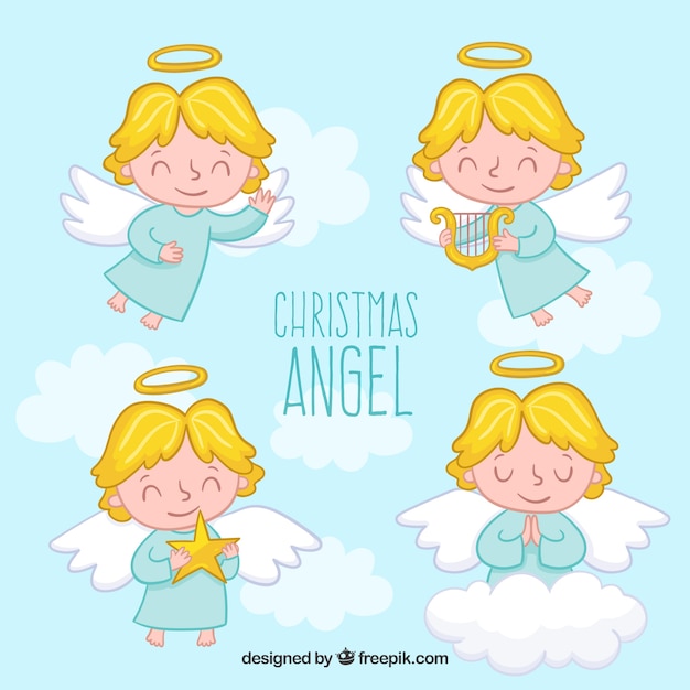 Cute christmas angel collection