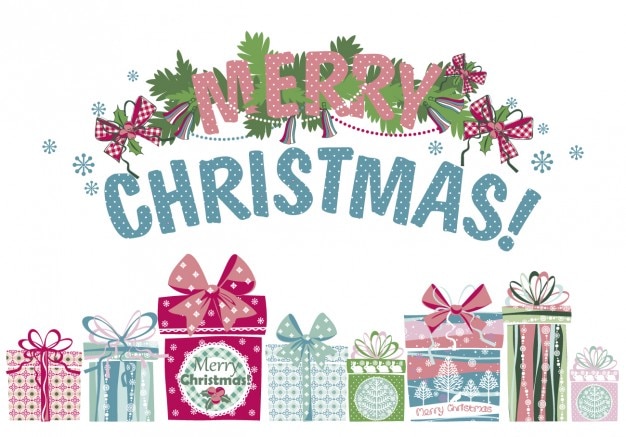 Download Free Vector | Cute christmas greeting