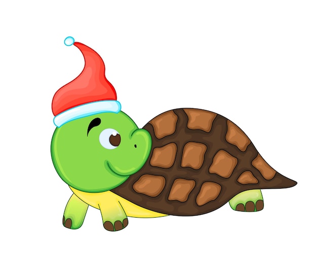 Premium Vector | Cute christmas turtle. cartoon vector illustration. eps