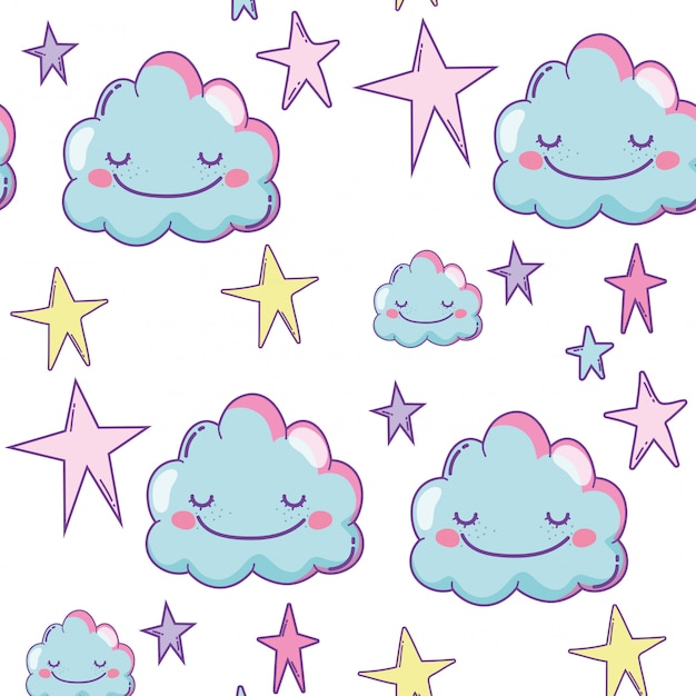 Cartoon Cute Clouds Background - 21sinhala.blogspot.com