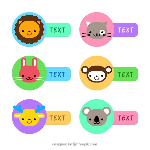 Animal Labels Printable