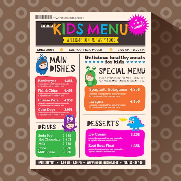 cute-colorful-vibrant-kids-menu-template-in-newspaper-style-premium