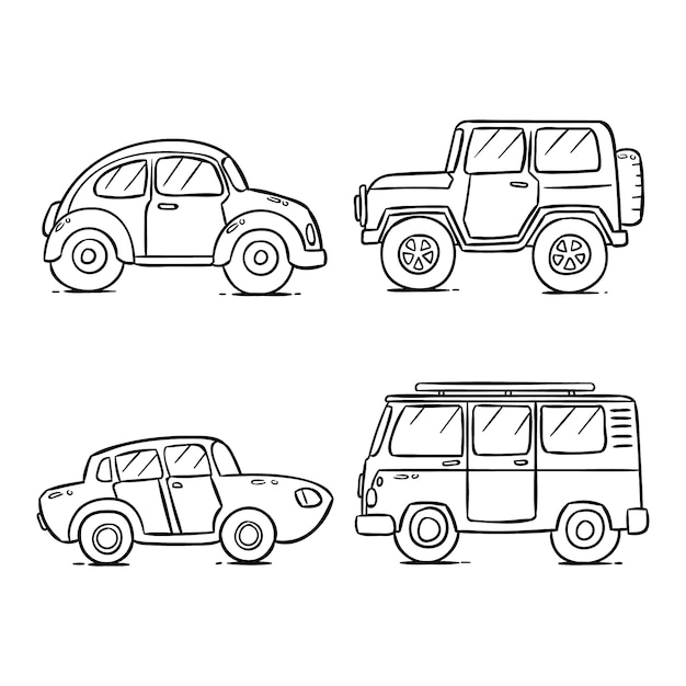  Cute coloring for kids with cars