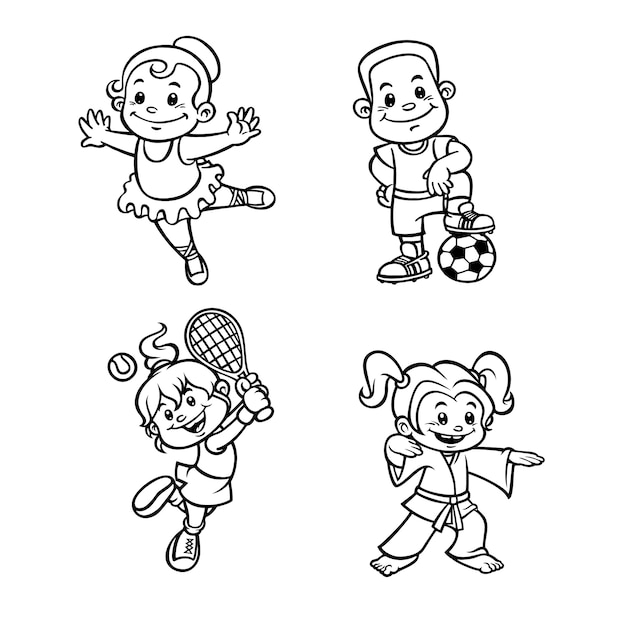 Hobby Kids Coloring Page Coloring Pages