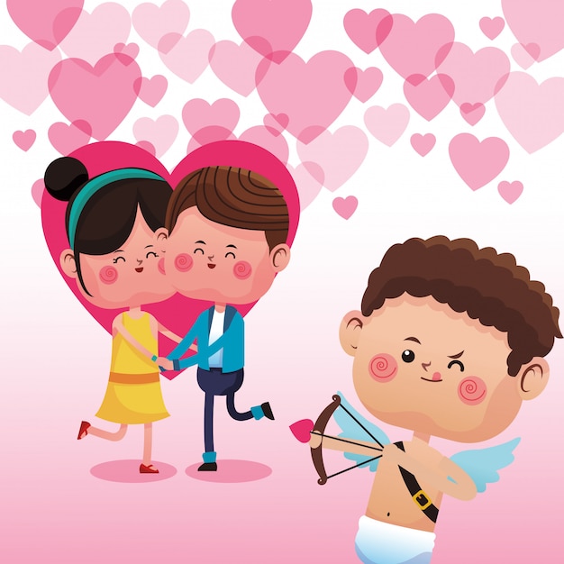 Premium Vector Cute Couple In Love Cartoons