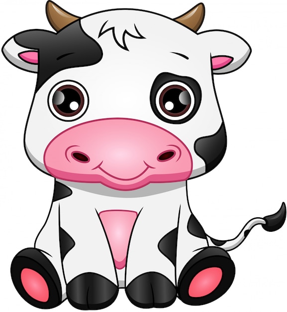 Premium Vector Cute cow cartoon 