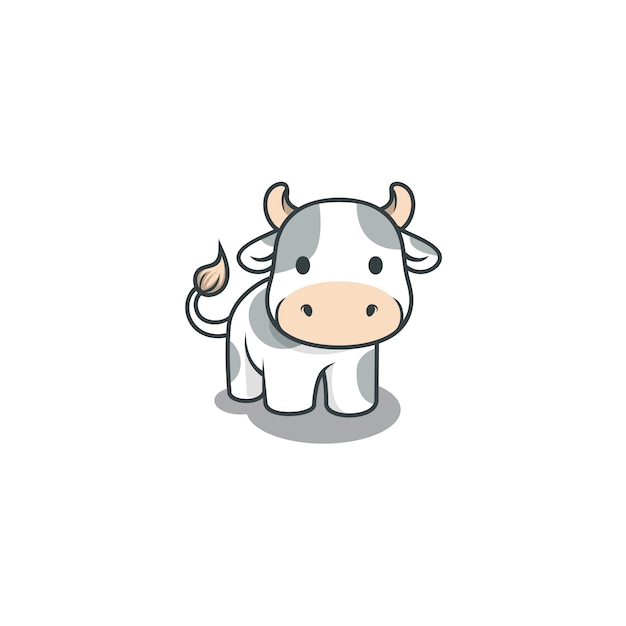 Premium Vector Cute cow illustration isolated