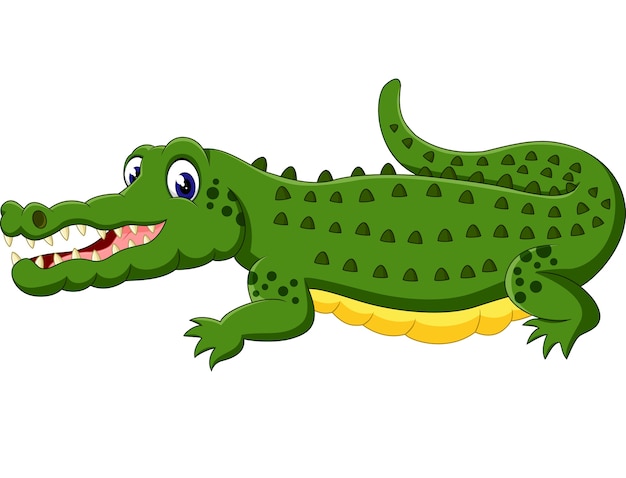 Premium Vector Cute Crocodile Cartoon