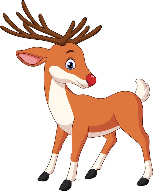 Download Cute deer cartoon | Premium Vector