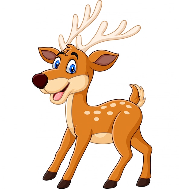Premium Vector | Cute deer cartoon