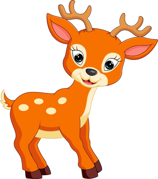Download Premium Vector | Cute deer cartoon