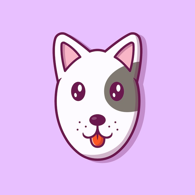 Premium Vector | Cute dog face illustration. breed of dog face. animal ...