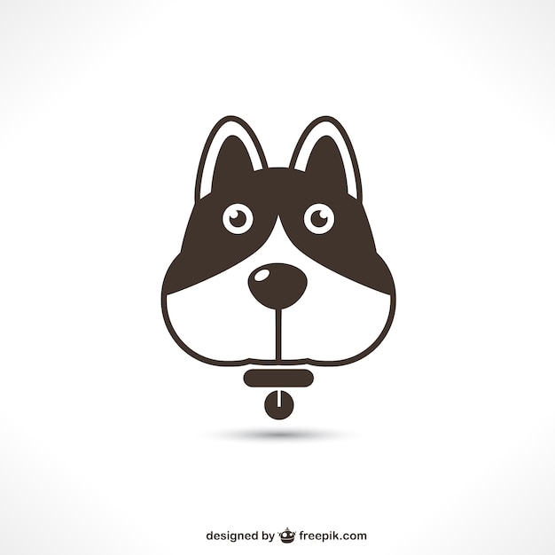 Cute dog icon Vector | Free Download