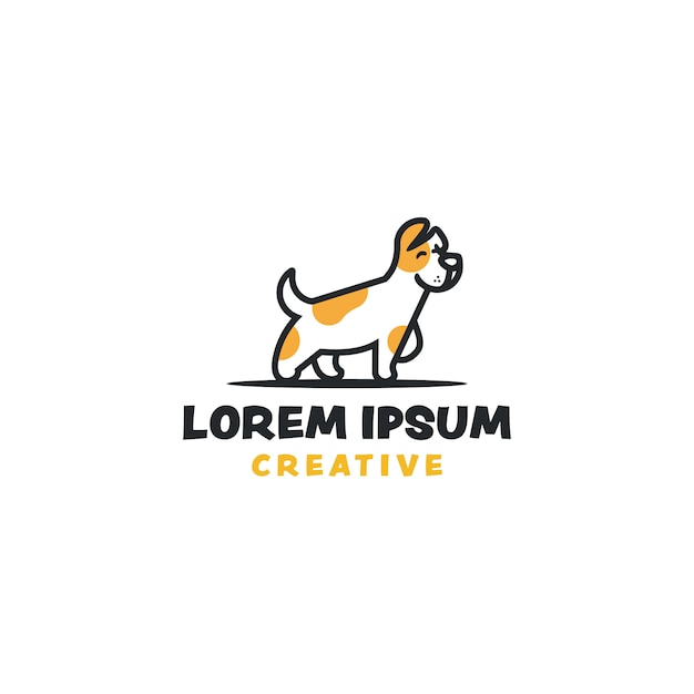 Download Free Cute Dog Logo Design Inspiration Premium Vector Use our free logo maker to create a logo and build your brand. Put your logo on business cards, promotional products, or your website for brand visibility.