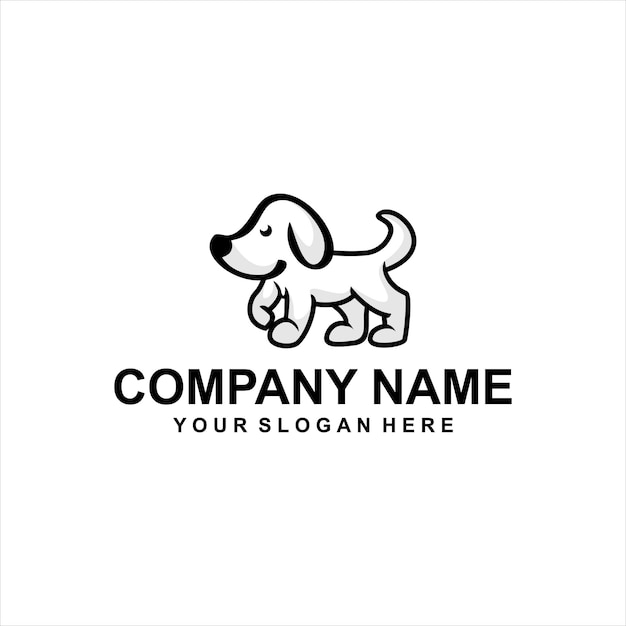 Premium Vector | Cute dog logo vector