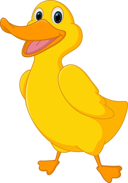 Cute duck cartoon Vector | Premium Download