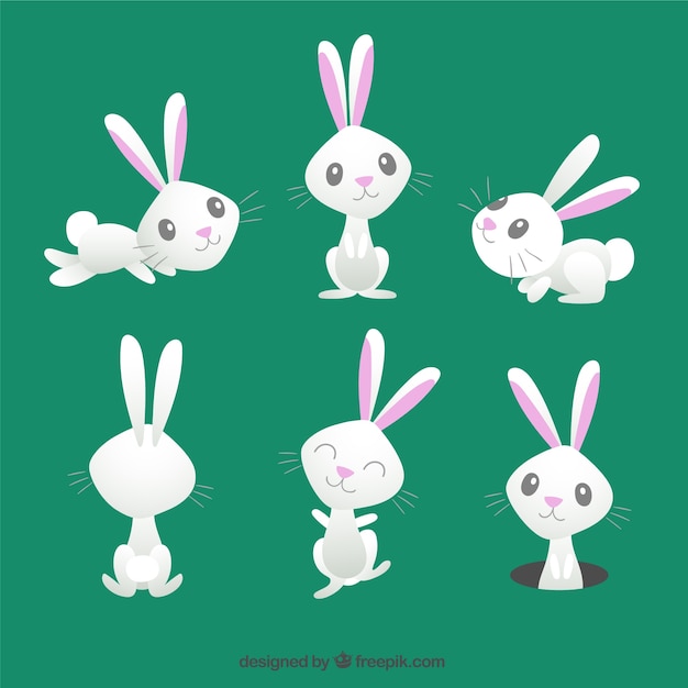 Download Free Vector | Cute easter bunny