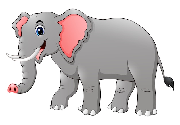 Premium Vector | Cute elephant cartoon