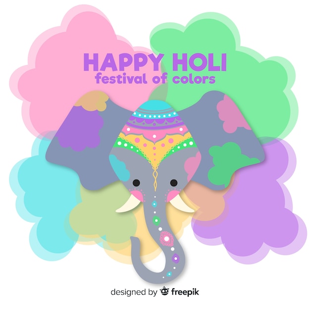 elephant holi