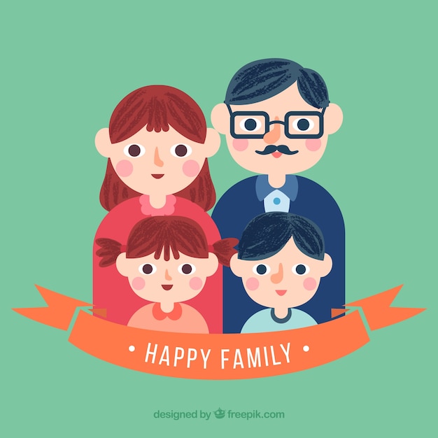 Download Premium Vector | Cute family illustration