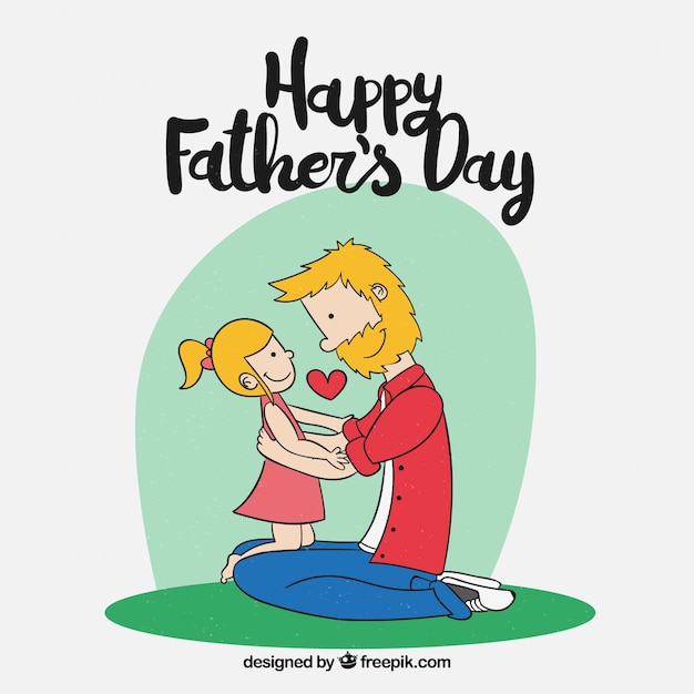 Cute fathers day background