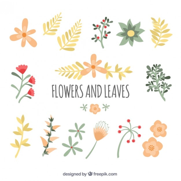 clipart flowers and leaves - photo #42