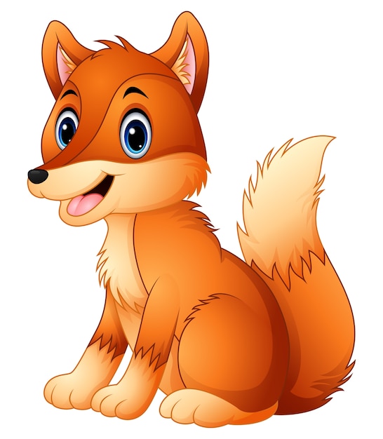 Premium Vector | Cute fox cartoon