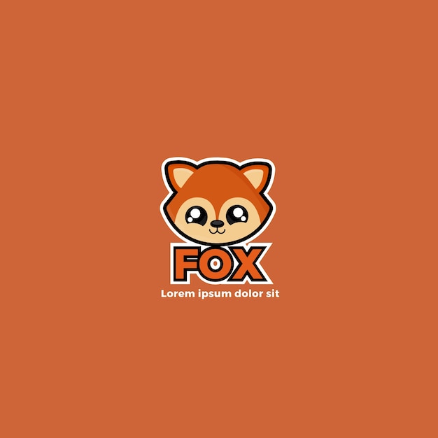 Premium Vector Cute Foxy Corporate Identity Logo Template