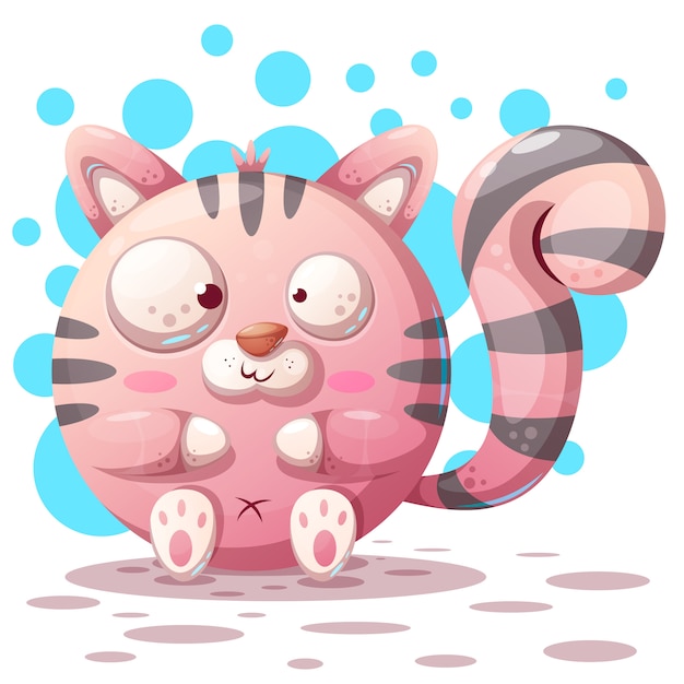 Premium Vector | Cute, funny - cartoon cat characters