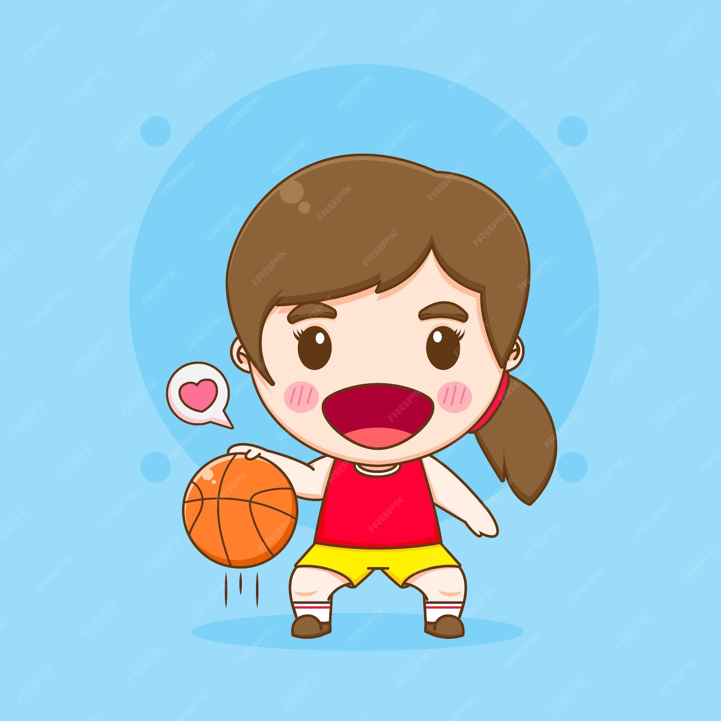 premium-vector-cute-girl-basketball-player-character-illustration