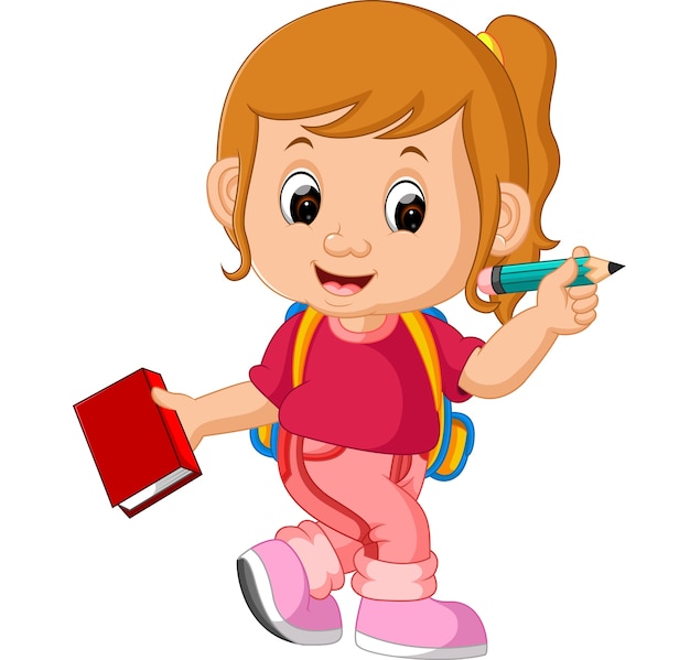 premium-vector-cute-girl-go-to-school