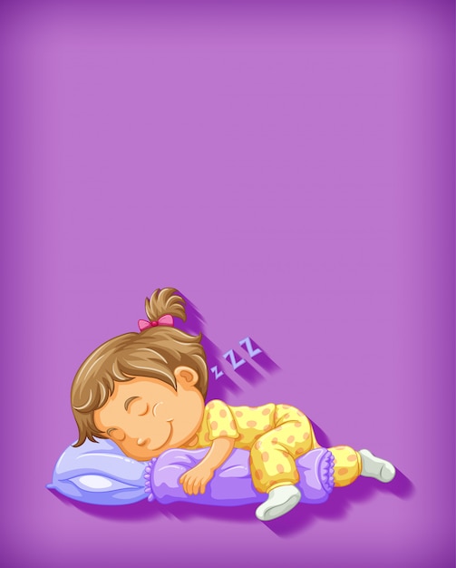 Cute girl sleeping cartoon character | Free Vector
 Girl Sleeping Cartoon