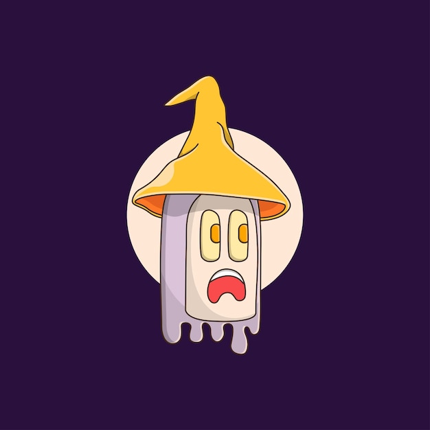 Premium Vector | Cute halloween ghost in cartoon style