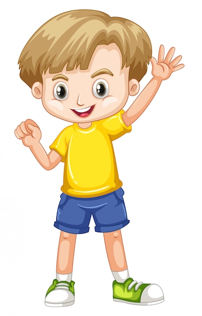 Cute happy smiling child isolated | Free Vector