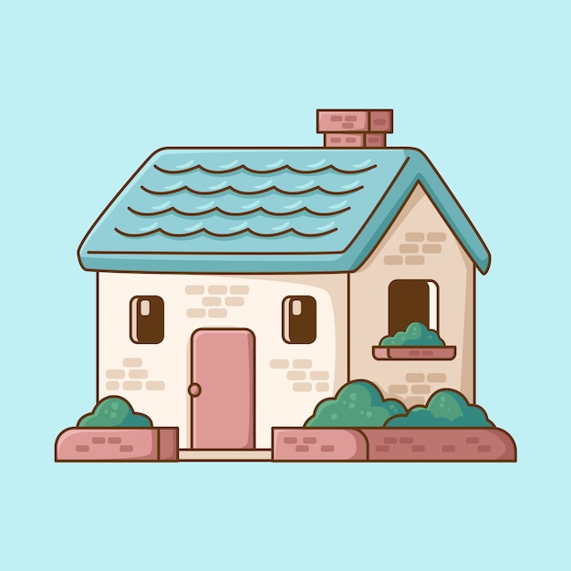 Premium Vector Cute House 9623