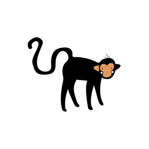 かわいい猿のイラスト 無料のベクター