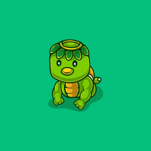 Premium Vector | Cute japanese kappa ghost illustration