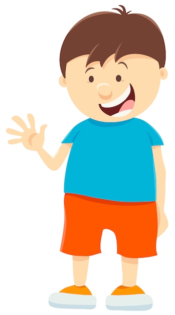 Premium Vector | Cute kid boy cartoon character