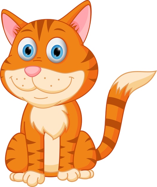 Premium Vector | Cute kitten cartoon