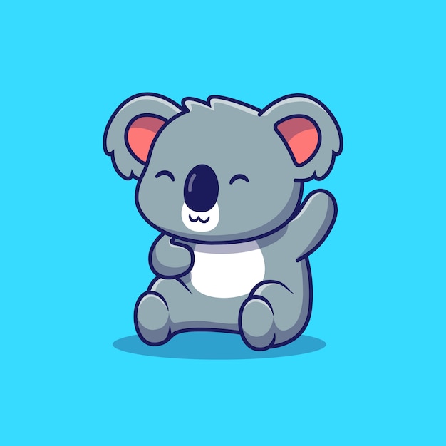 Download Premium Vector | Cute koala waving hand