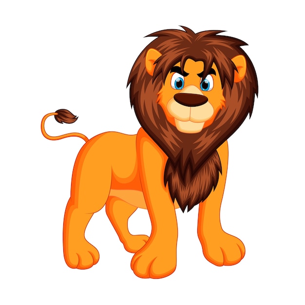 Premium Vector | Cute lion cartoon