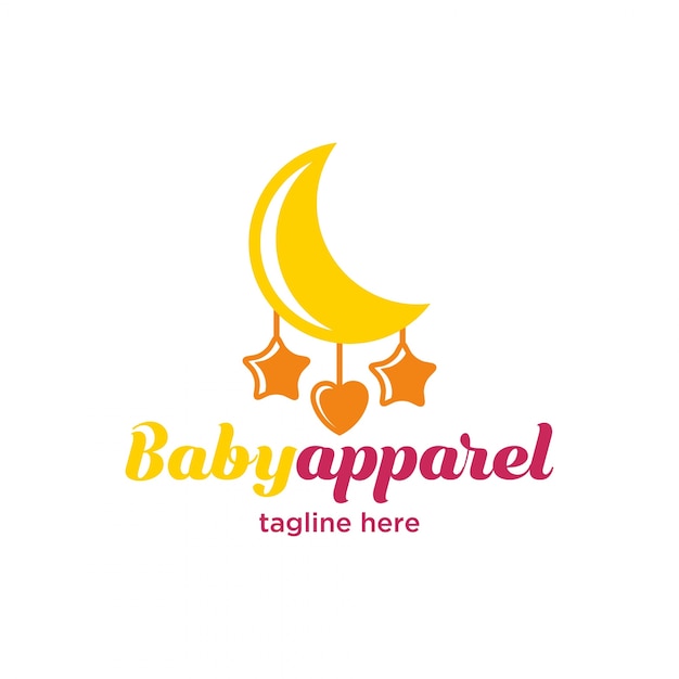 Download Free Cute Little Baby Apparel Logo Premium Vector Use our free logo maker to create a logo and build your brand. Put your logo on business cards, promotional products, or your website for brand visibility.