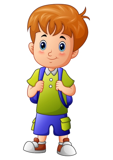 Premium Vector | Cute little boy cartoon