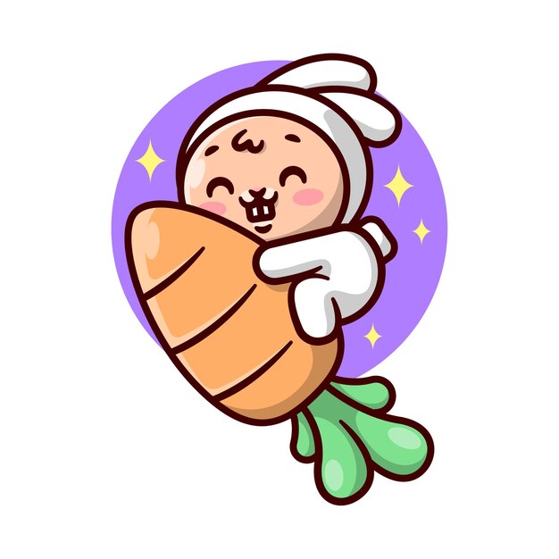 Download Premium Vector | Cute little bunny in astronaut suit is ...