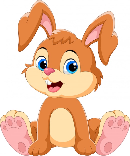 Premium Vector Cute Little Bunny Cartoon