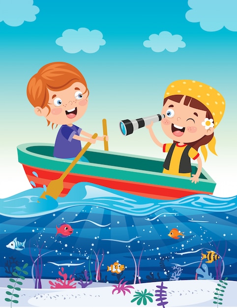 Картинка лодка для детей в детском саду