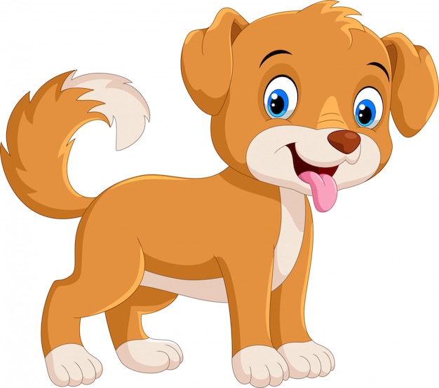 Download Premium Vector | Cute little dog cartoon