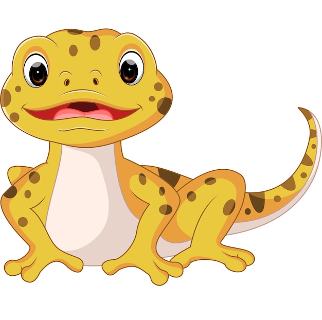 Premium Vector Cute lizard cartoon