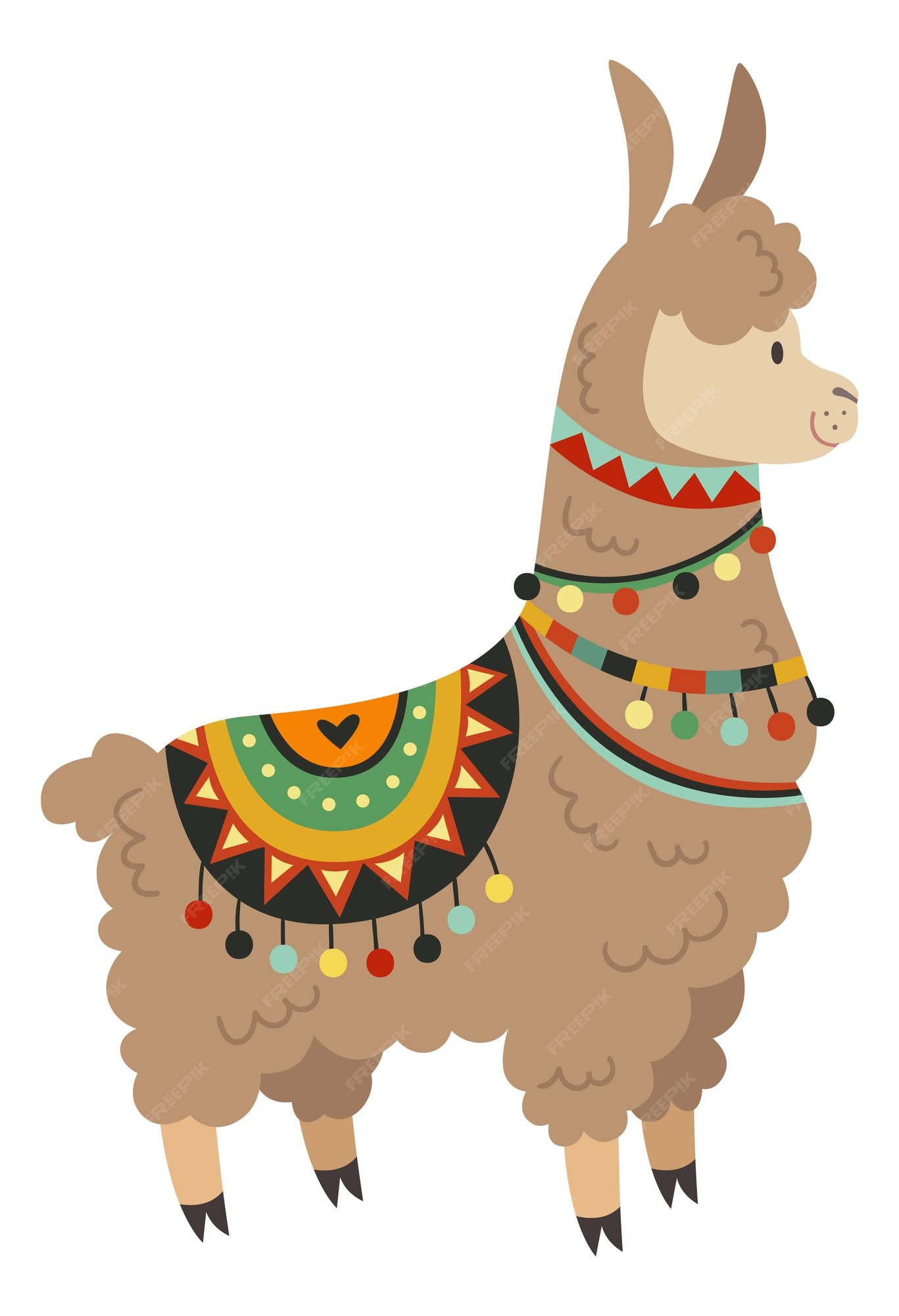 Premium Vector | Cute llama. chile camel character. funny alpaca ...